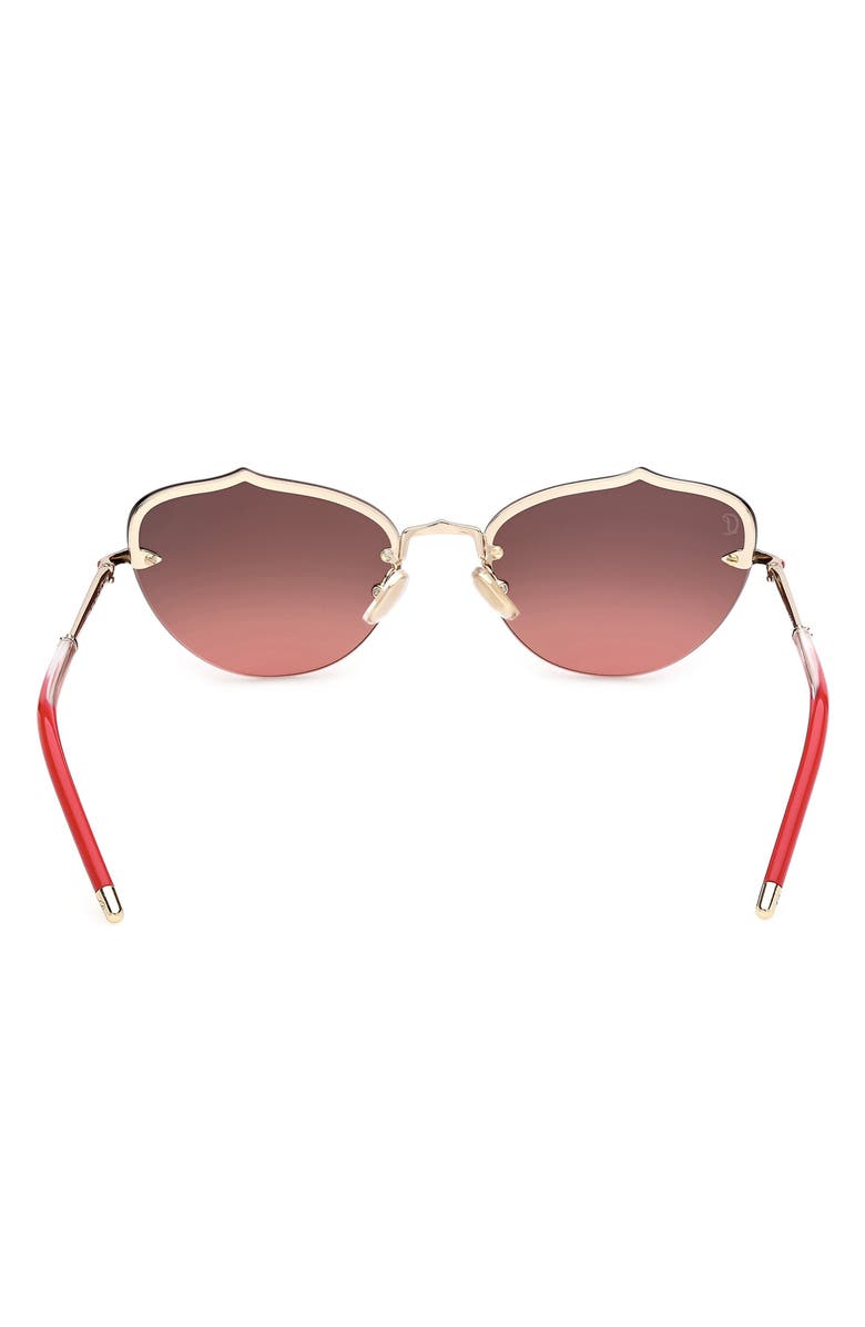Christian Louboutin 59mm Gradient Geometric Sunglasses, Alternate, color, 