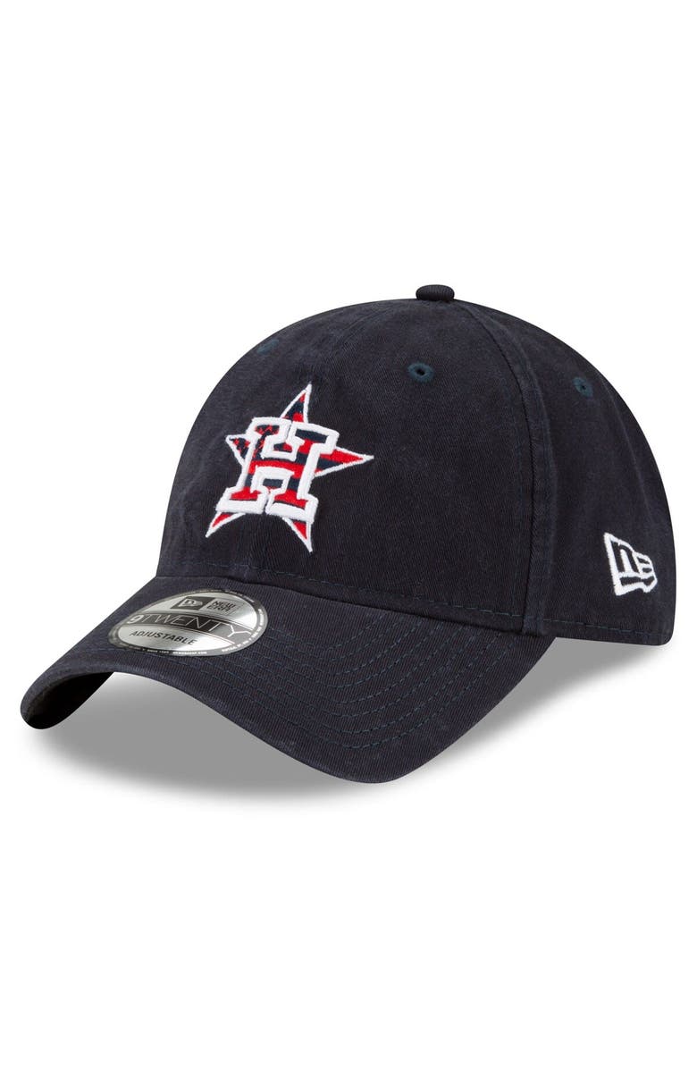 New Era Men's New Era Navy Houston Astros 4th of July 9TWENTY Adjustable Hat, Alternate, color, 