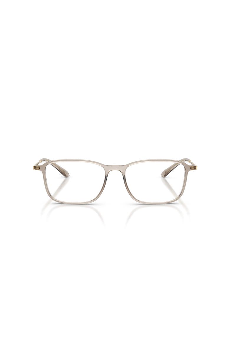 55mm Rectangle optical glasses, Alternate, color, Brown