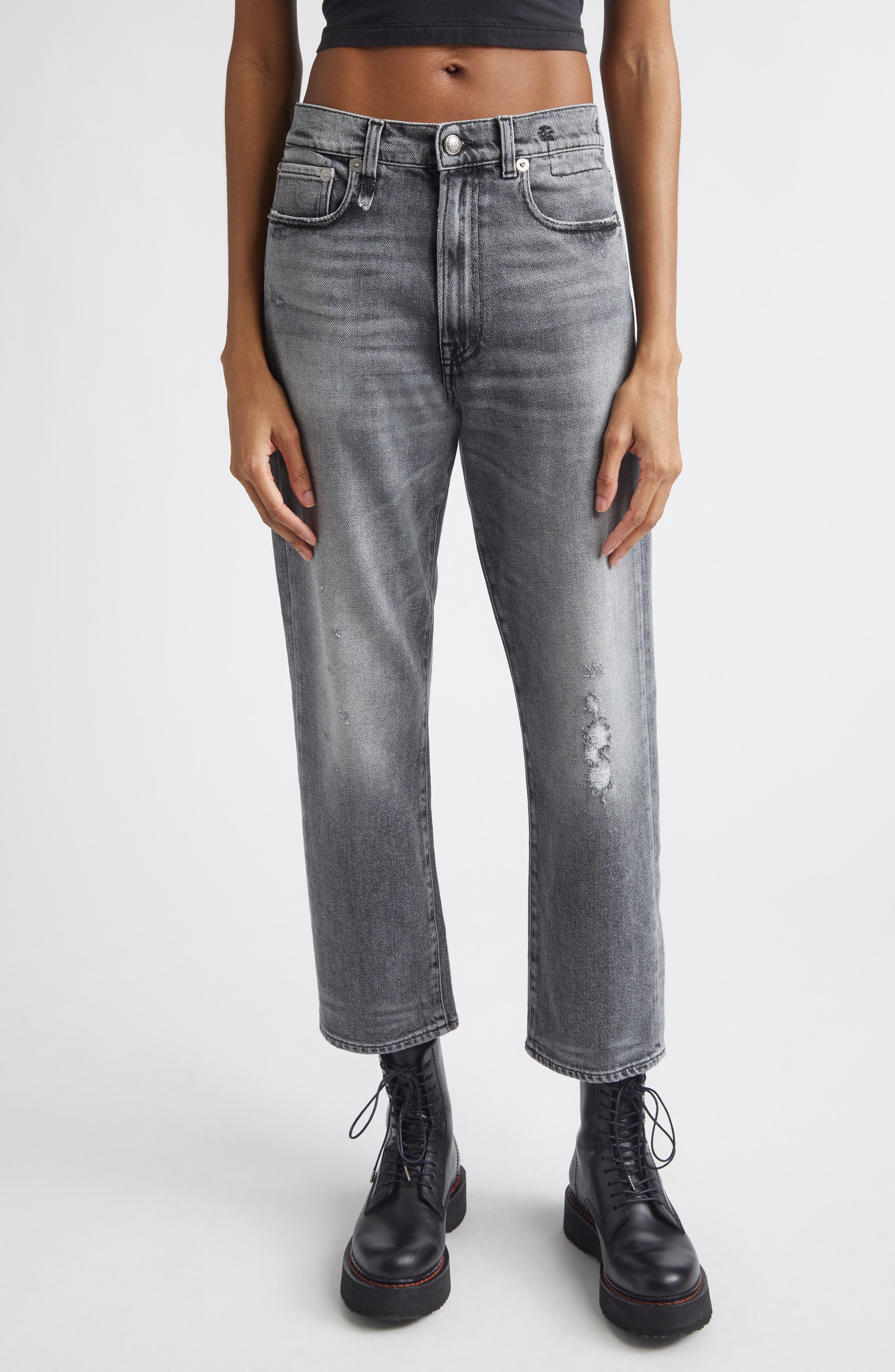 Distressed Boyfriend Jeans