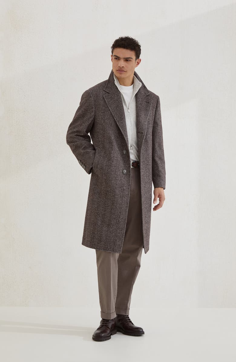 Brunello Cucinelli Comfort gabardine trousers, Alternate, color, Taupe