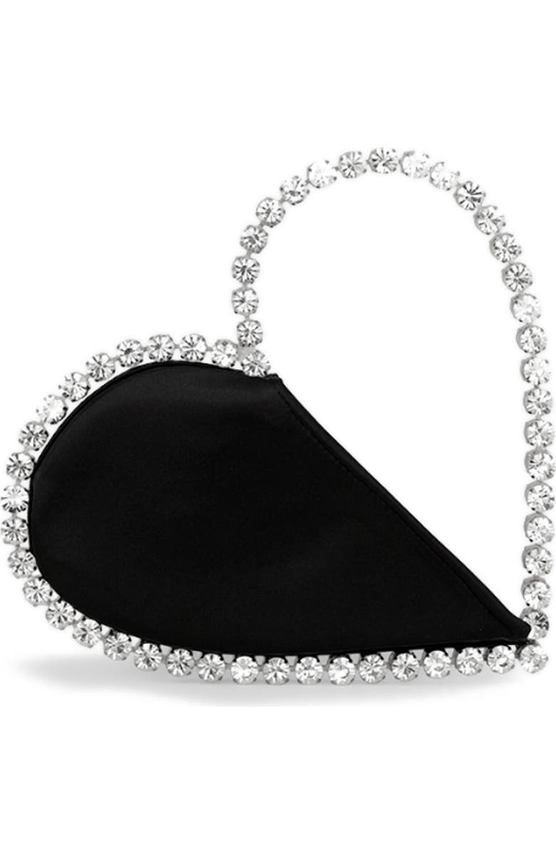 L’alingi Love Crystal Top Handle Bag, Alternate, color, Black