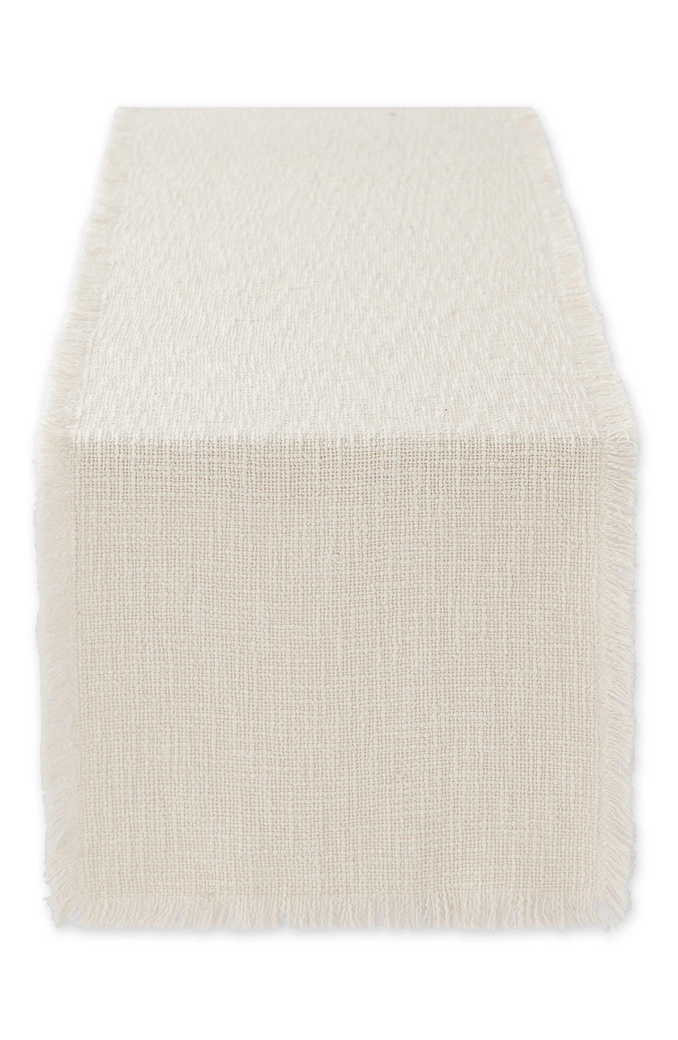 Design Imports Cream Sugar Basket Fringe Table Runner | Nordstromrack