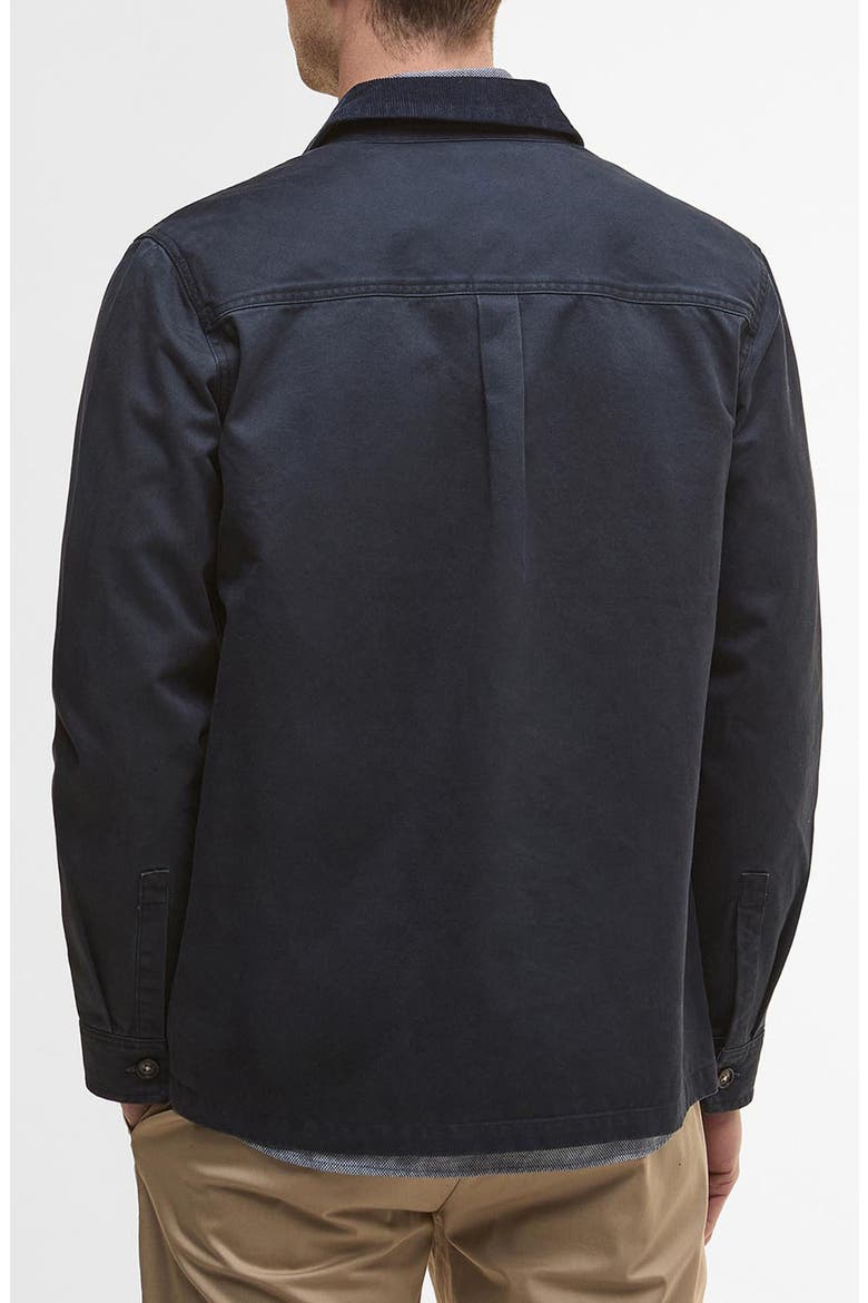Lenker Twill Zip Overshirt, Alternate, color, NAVY