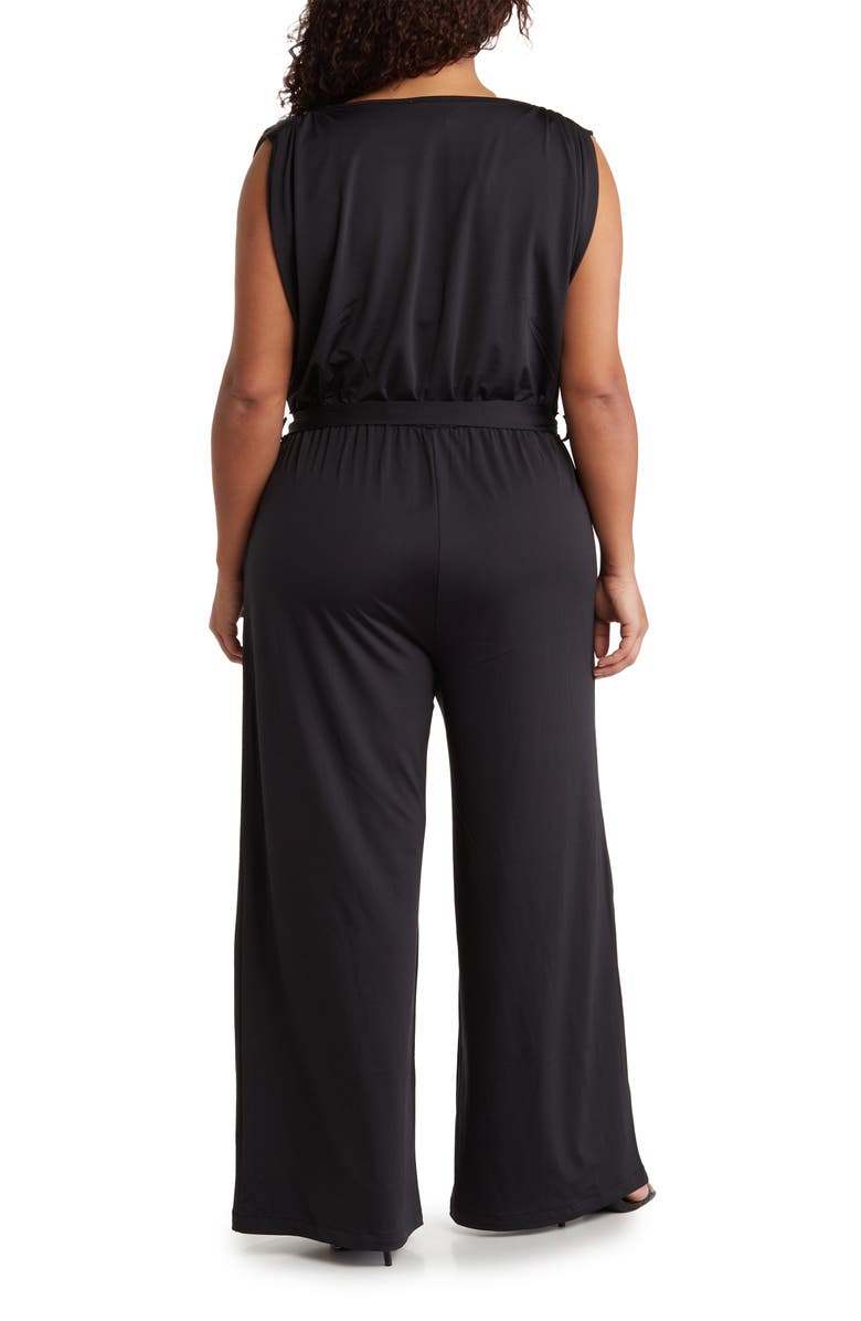 BY DESIGN Marielle Cowl Neck Jumpsuit, Alternate, color, Black