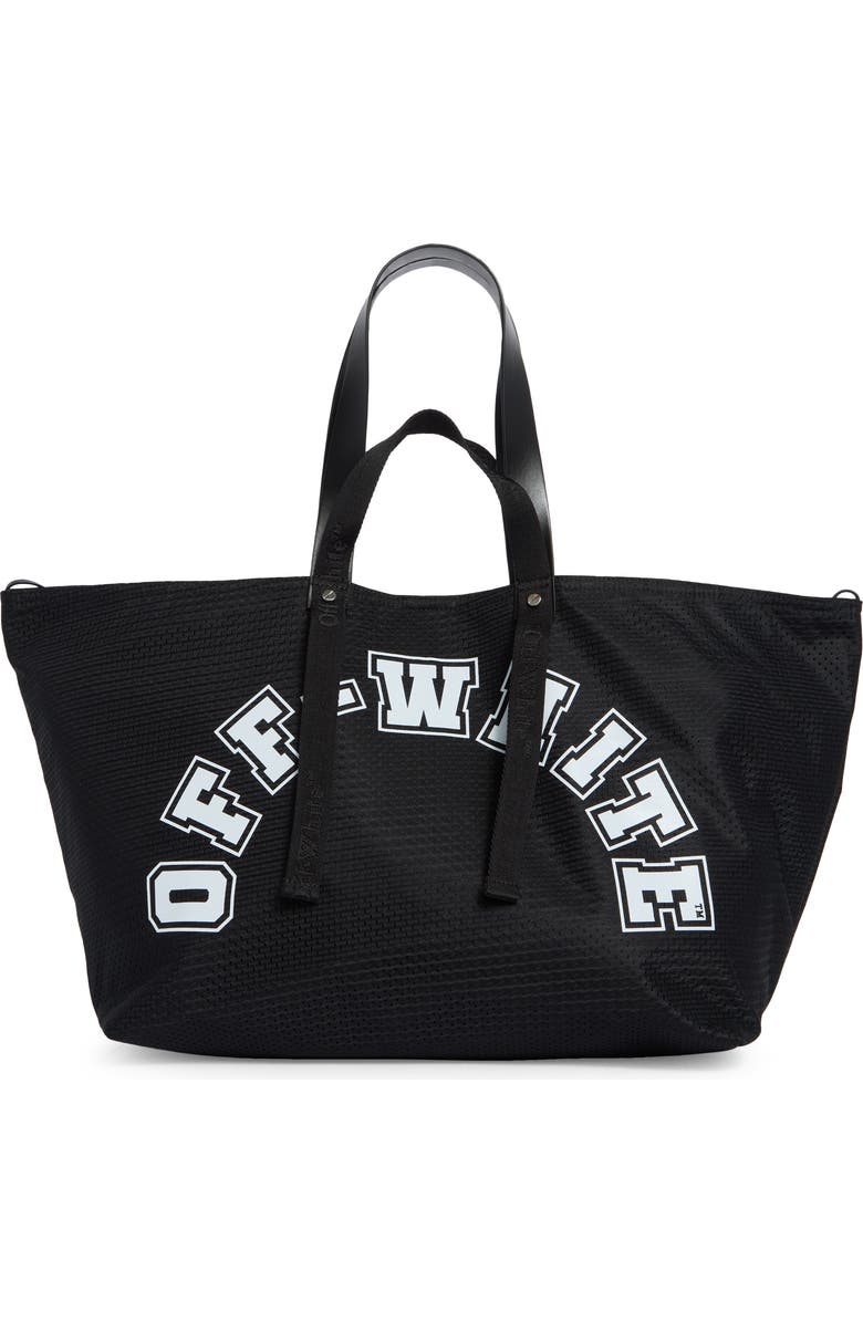 Off-White Day Off Mesh Basketball Tote Bag, Main, color,