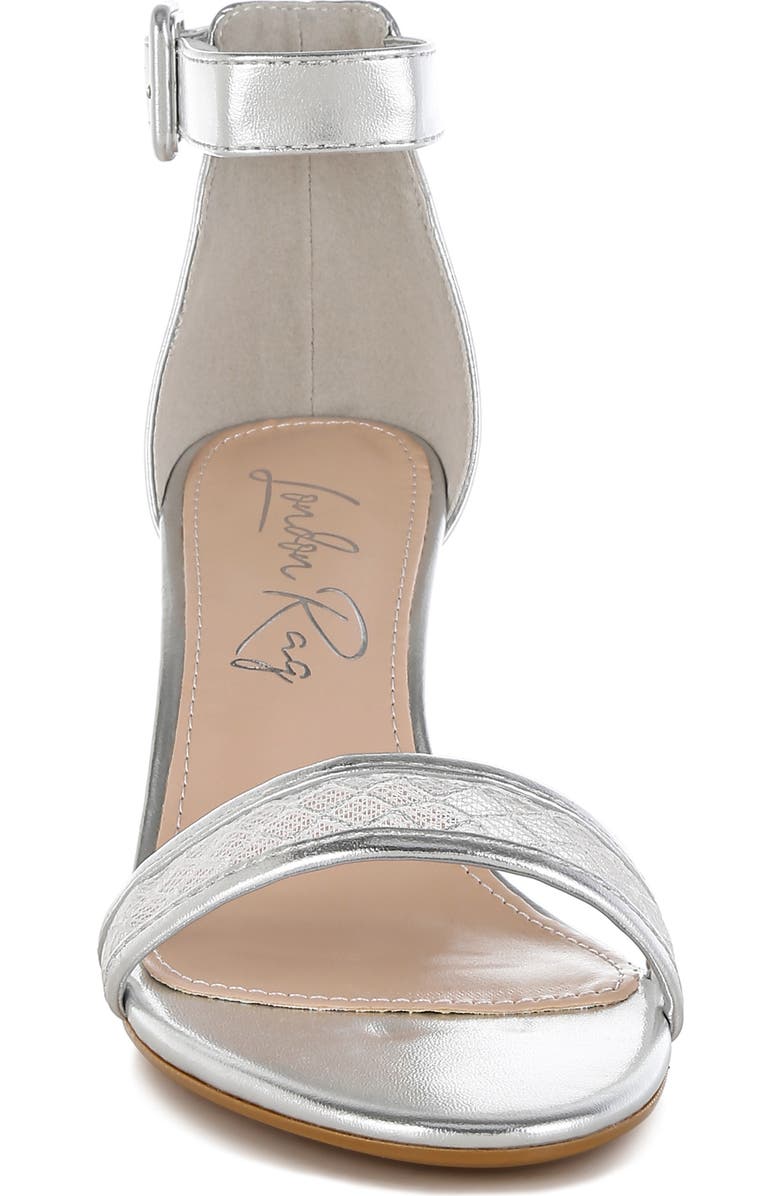 LONDON RAG Metallic Kitten Heel Sandal, Alternate, color, Silver