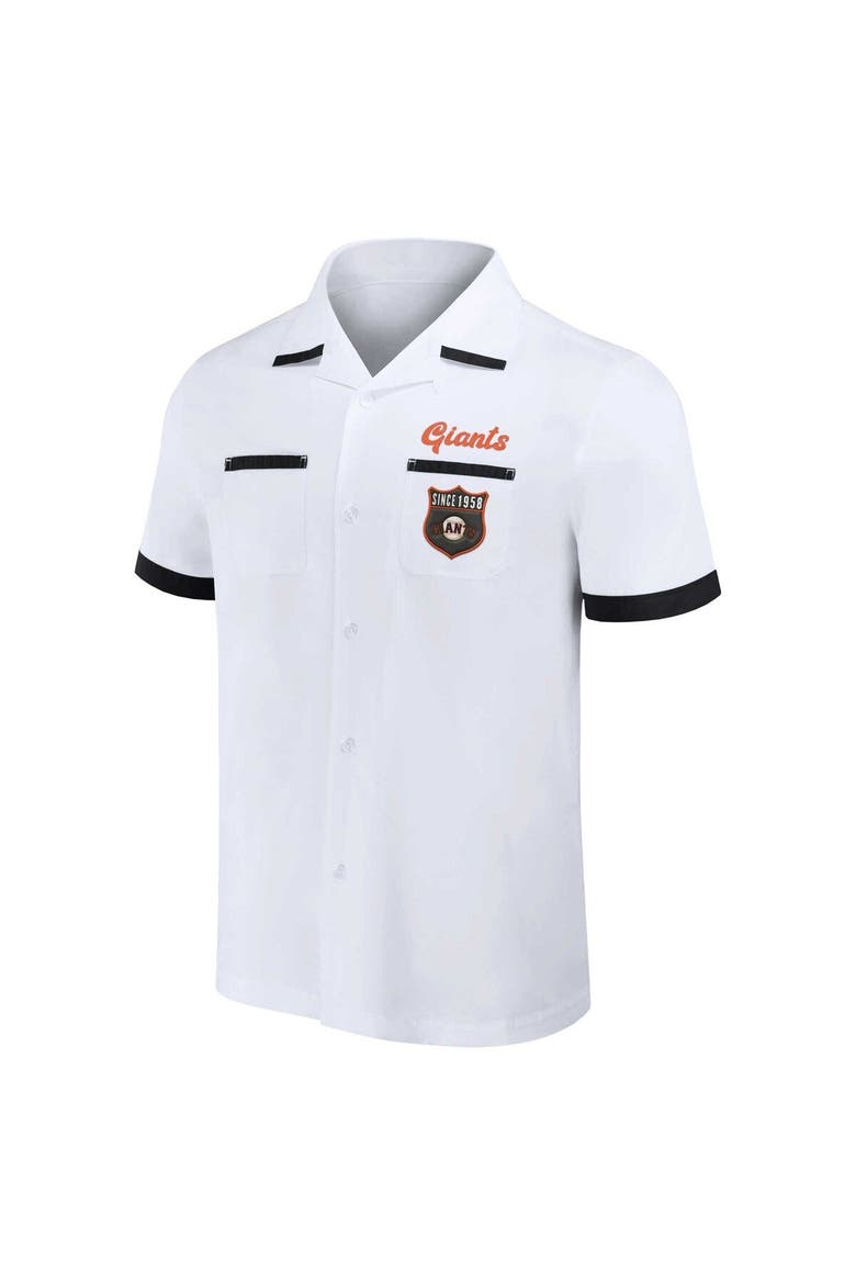 Men's Darius Rucker Collection by Fanatics  White San Francisco Giants Bowling Button-Up Shirt, Alternate, color, White