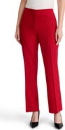 KASPER Flat Front Straight Leg Trousers