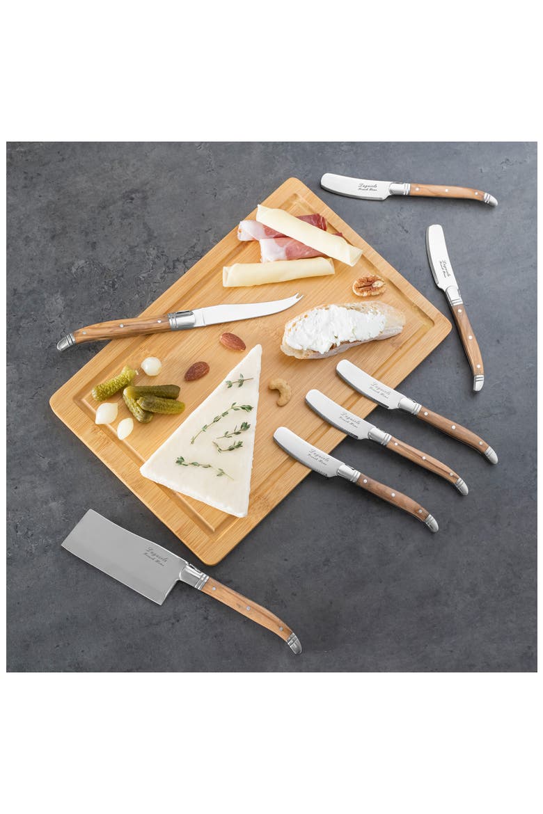Laguiole Cheese Board & Tools Set, Alternate, color, WOOD/ BROWN