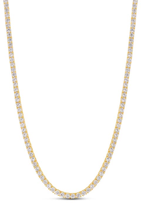 Classic Cubic Zirconia Tennis Necklace