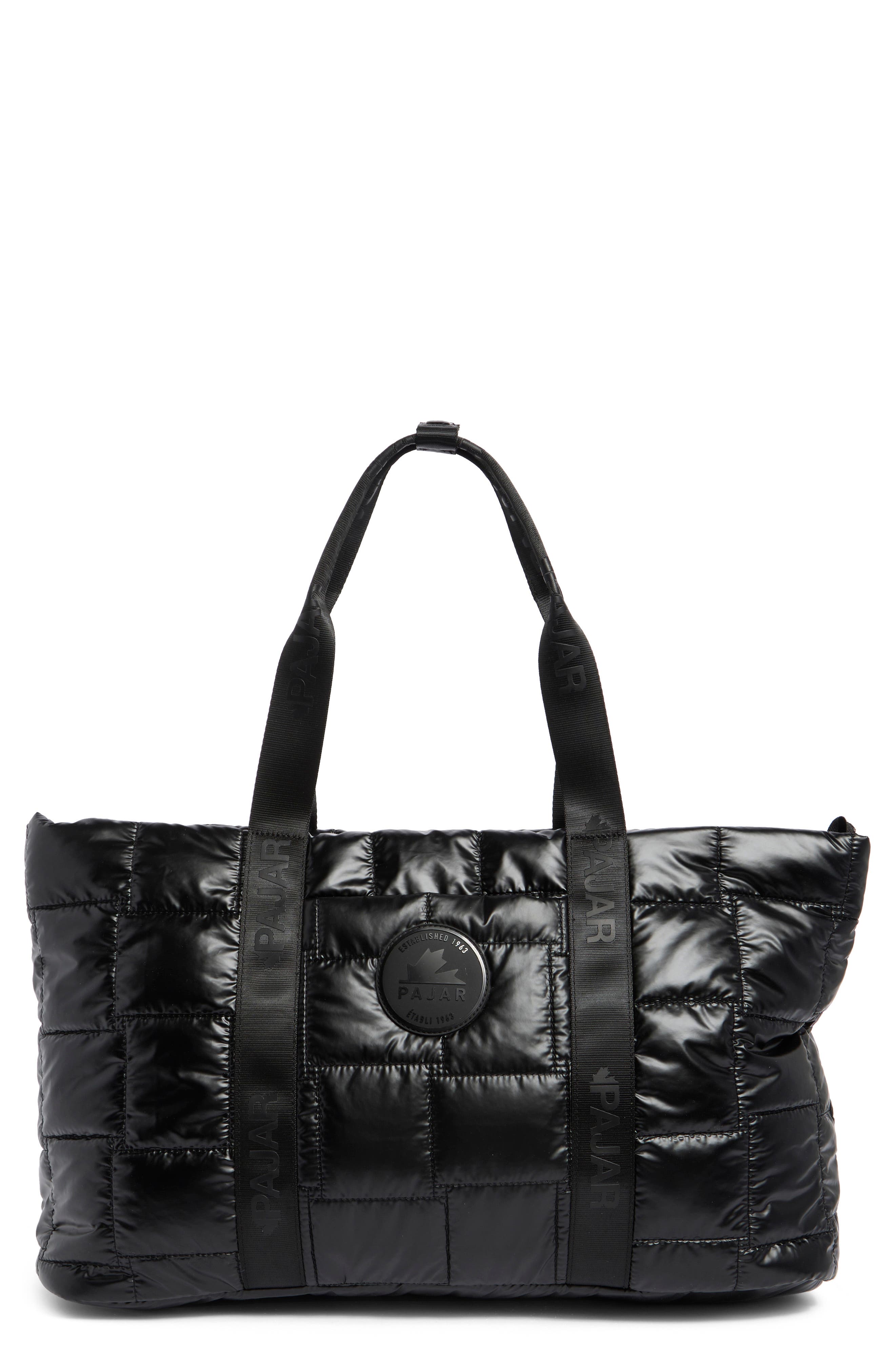 Pajar Quilted Nylon Tote Bag, Main, color, 