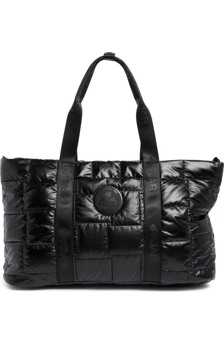 Pajar Quilted Nylon Tote Bag, Main, color,