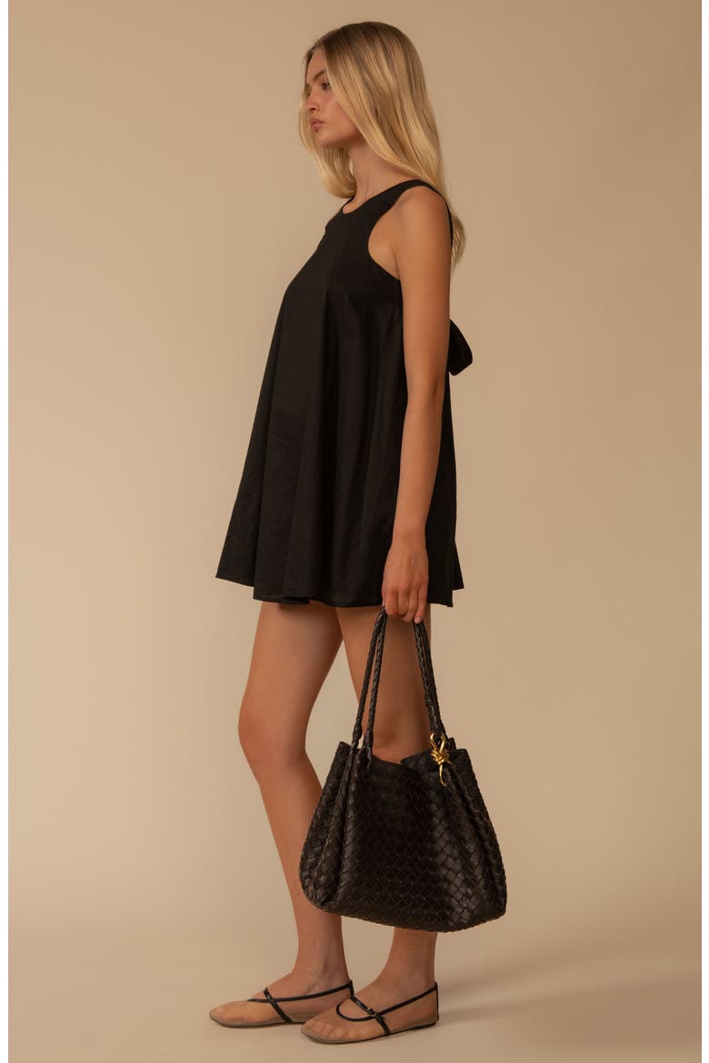 Hannah Cover-Up Minidress, Alternate, color, BLACK