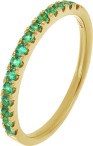 Bony Levy El Mar 18K Yellow Gold Emerald Band Ring