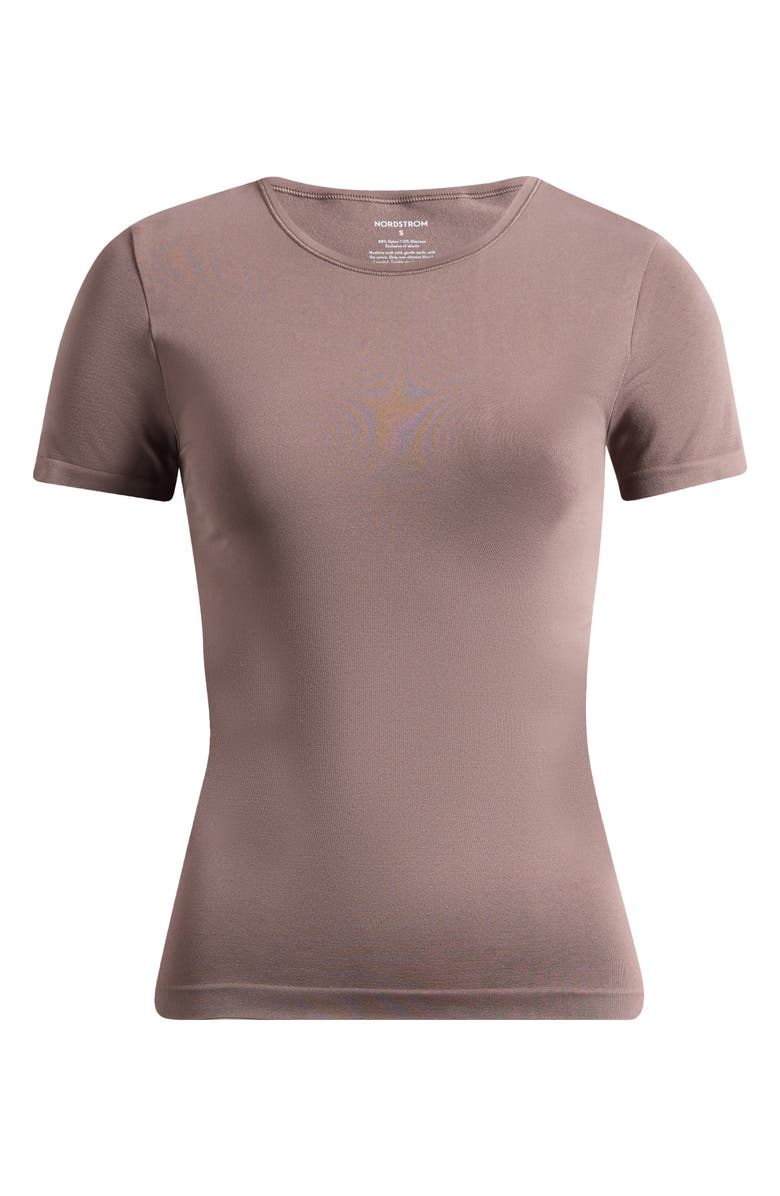 Nordstrom Seamless Layering Tee, Alternate, color, Grey Plum