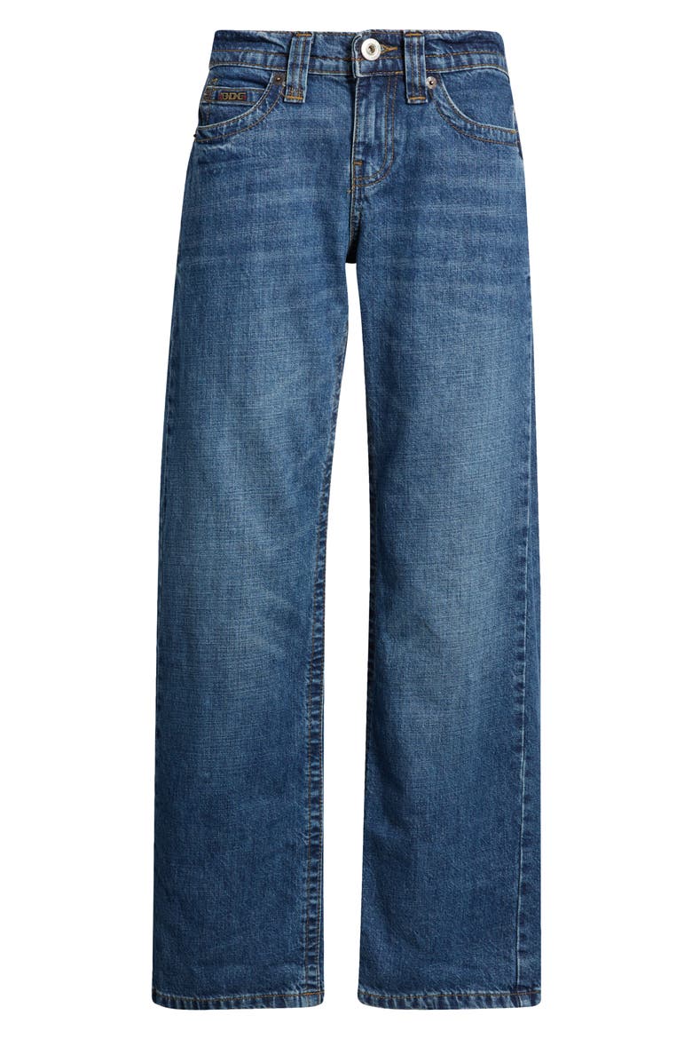 Kayla Relaxed Straight Leg Jeans, Alternate, color, BLUE