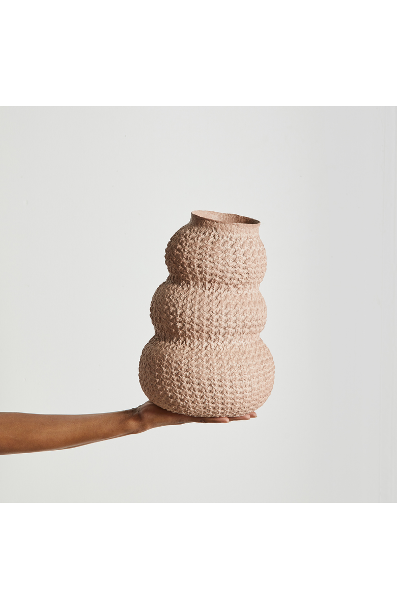 kanju Interiors Urbi Tiered Papier Flower Vase, Alternate, color, Mista