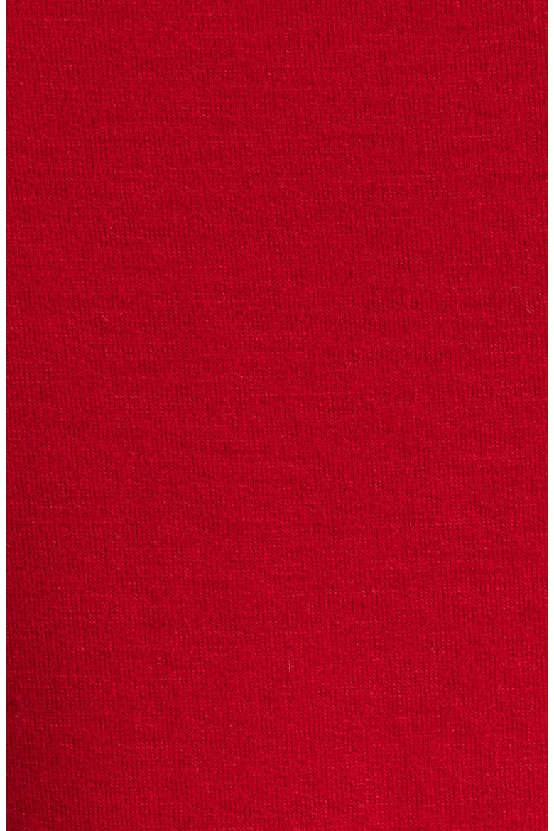 Cold Shoulder Tie Sleeve Sweatshirt, Alternate, color, RED CHILI