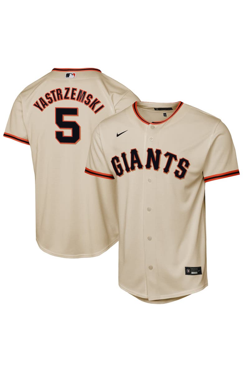 Nike Youth Nike Mike Yastrzemski Cream San Francisco Giants Home Replica Player Jersey, Main, color, 