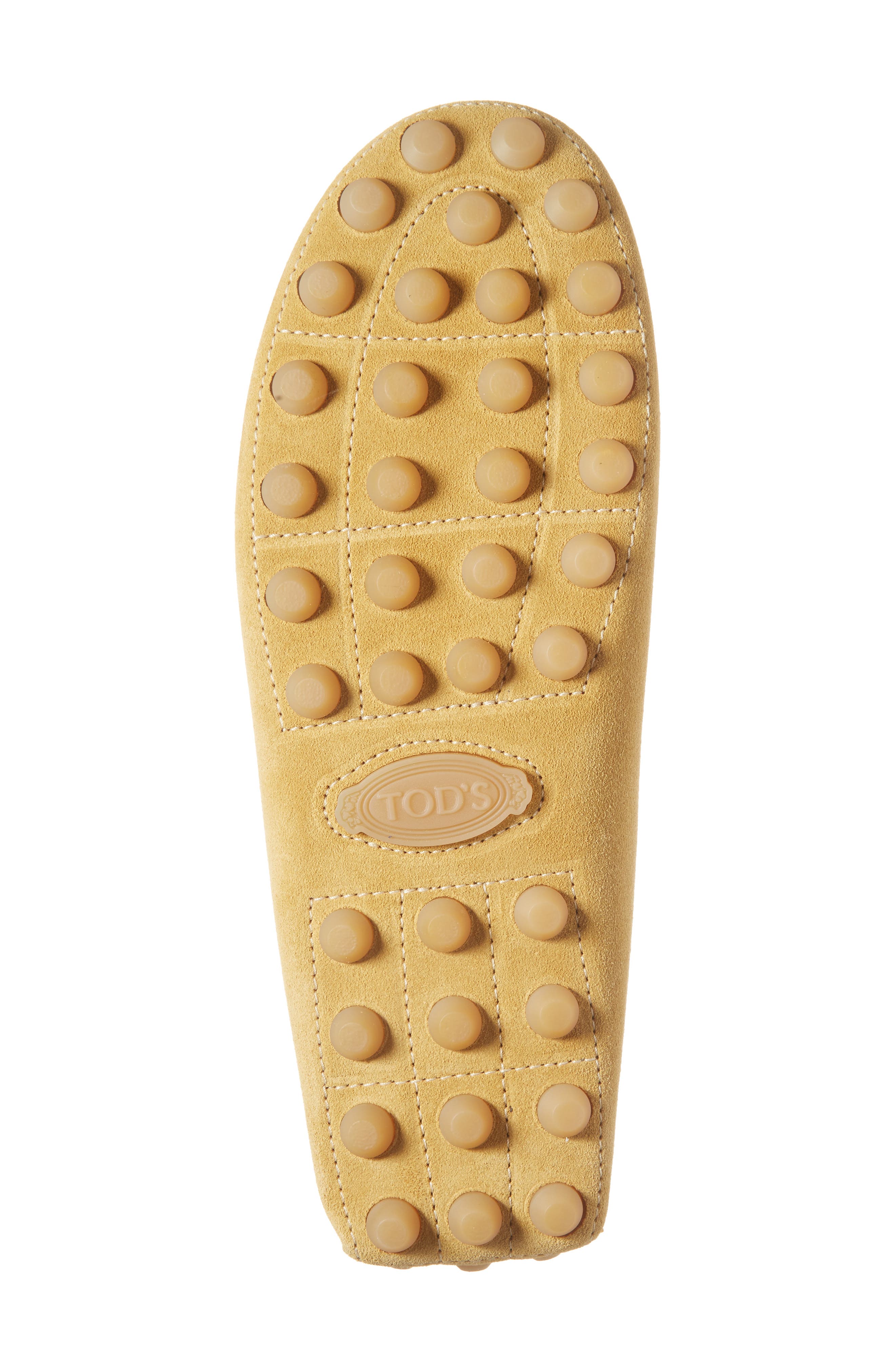 Tod's Gommino Bubble Suede Driving Shoe, Alternate, color, Giallo Senape