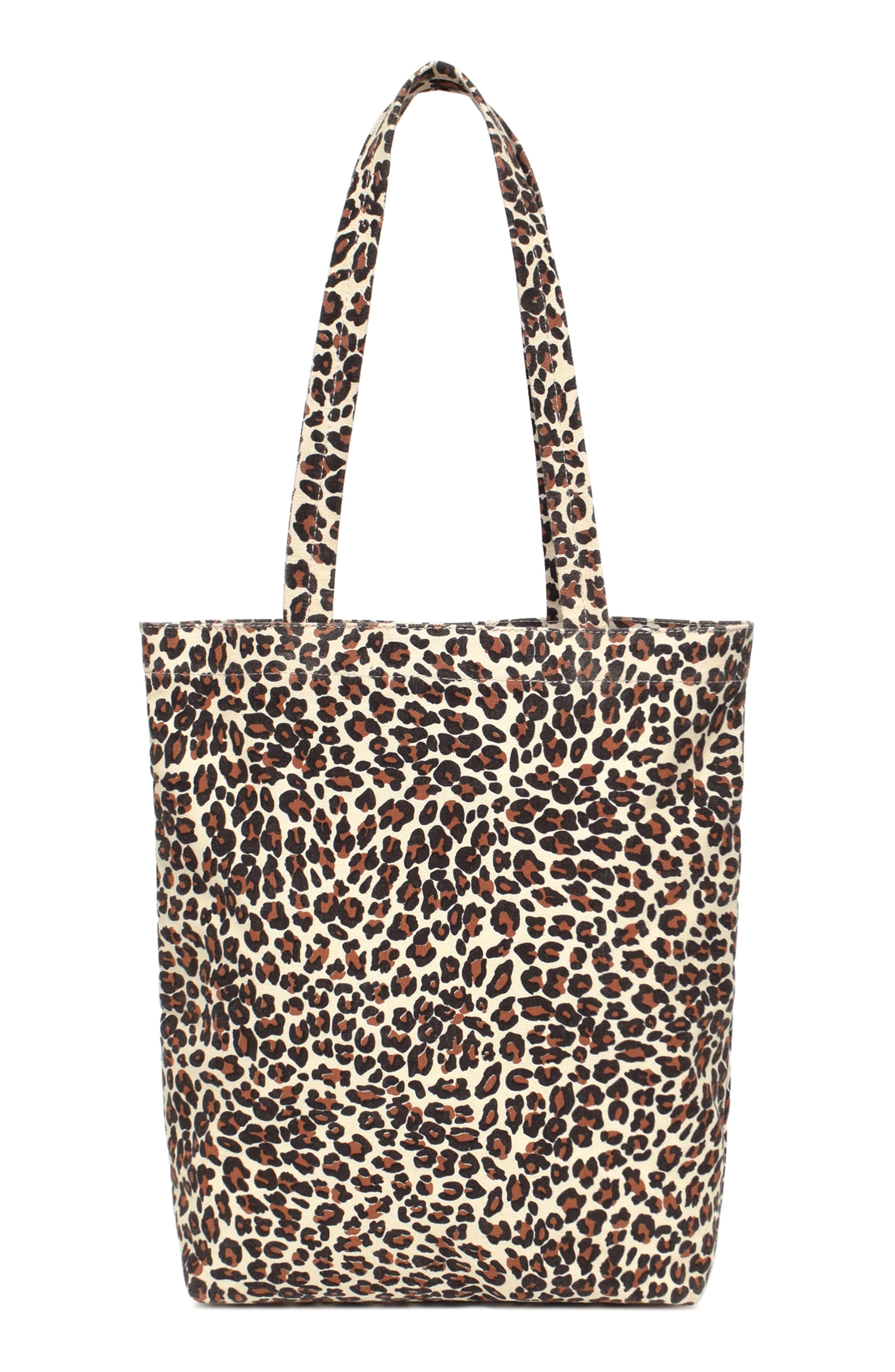 New Amsterdam Leatherworks Eden Canvas Tote, Alternate, color, Leopard