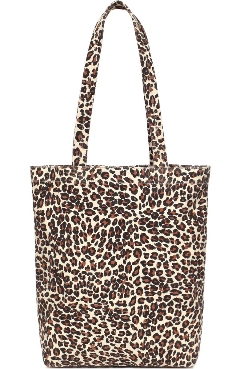 New Amsterdam Leatherworks Eden Canvas Tote, Alternate, color, Leopard