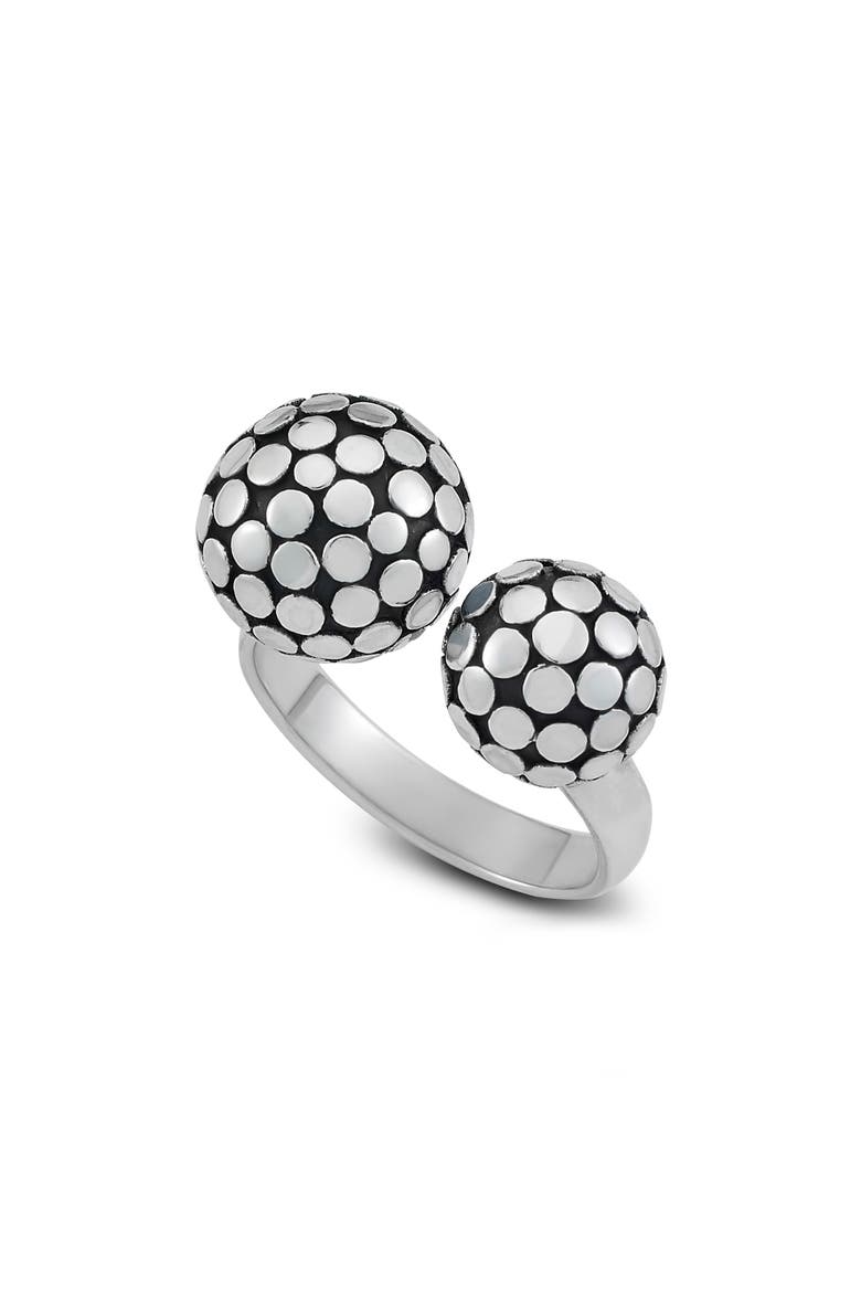 Sterling Silver Armadillo Bypass Ring, Main, color, SILVER