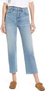 SLVRLAKE London High Waist Crop Straight Leg Jeans