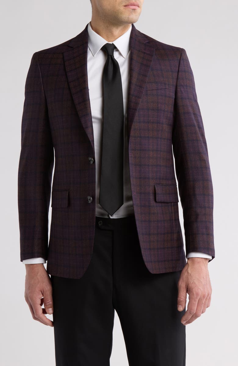 Ted Baker London Plain Jarrow Slim Fit Wool Sport Coat, Main, color,