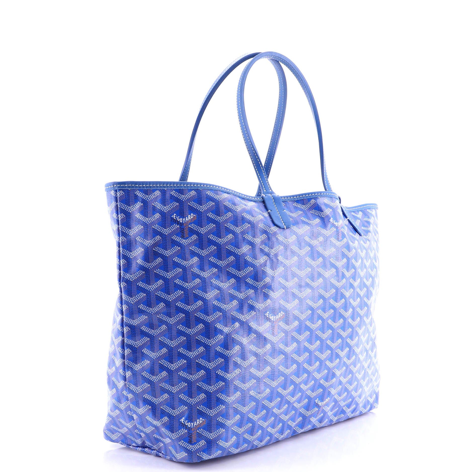 Pre-Owned Goyard Saint Louis Tote Coated Canvas PM, Alternate, color, Blue