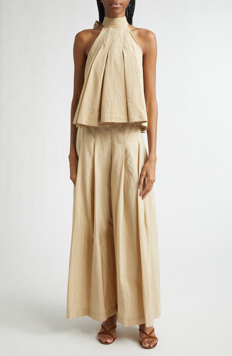 Cinq à Sept Jagger Wide Leg Pants, Alternate, color, Khaki