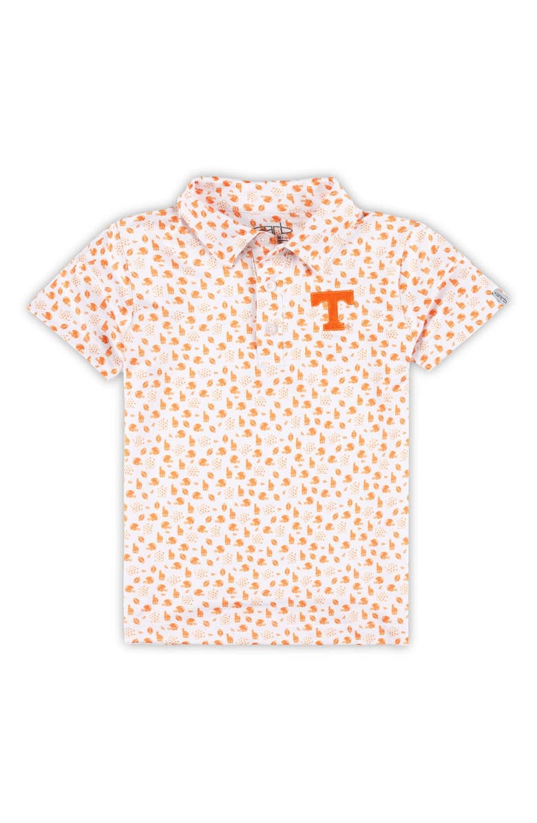 GARB Toddler Garb White Tennessee Volunteers Earnest Allover Print Polo, Alternate, color, 