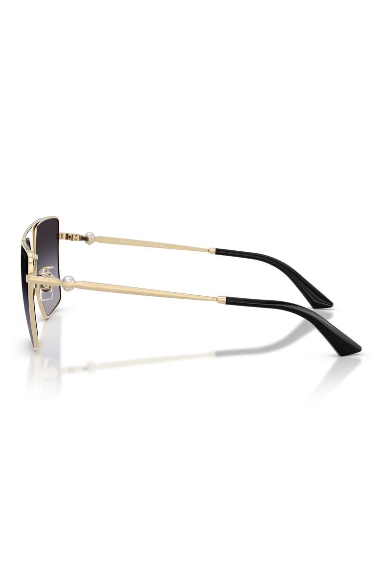 Joss 58mm Gradient Square Sunglasses, Alternate, color, PALE GOLD / GREY GRADIENT