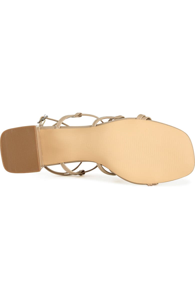 AZALEA WANG Anika Ankle Strap Sandal, Alternate, color, Beige