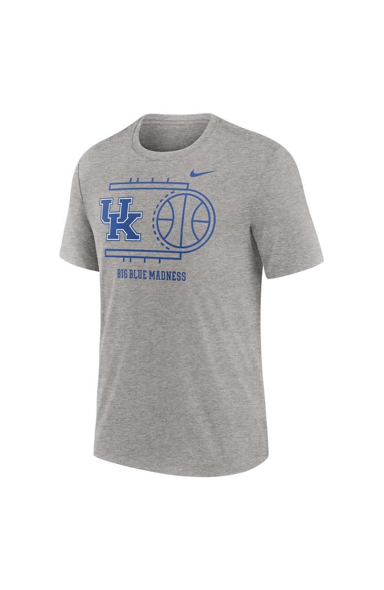 Nike Men's Nike Heather Gray Kentucky Wildcats Campus Local Tri-Blend T-Shirt, Alternate, color, Heather Gray