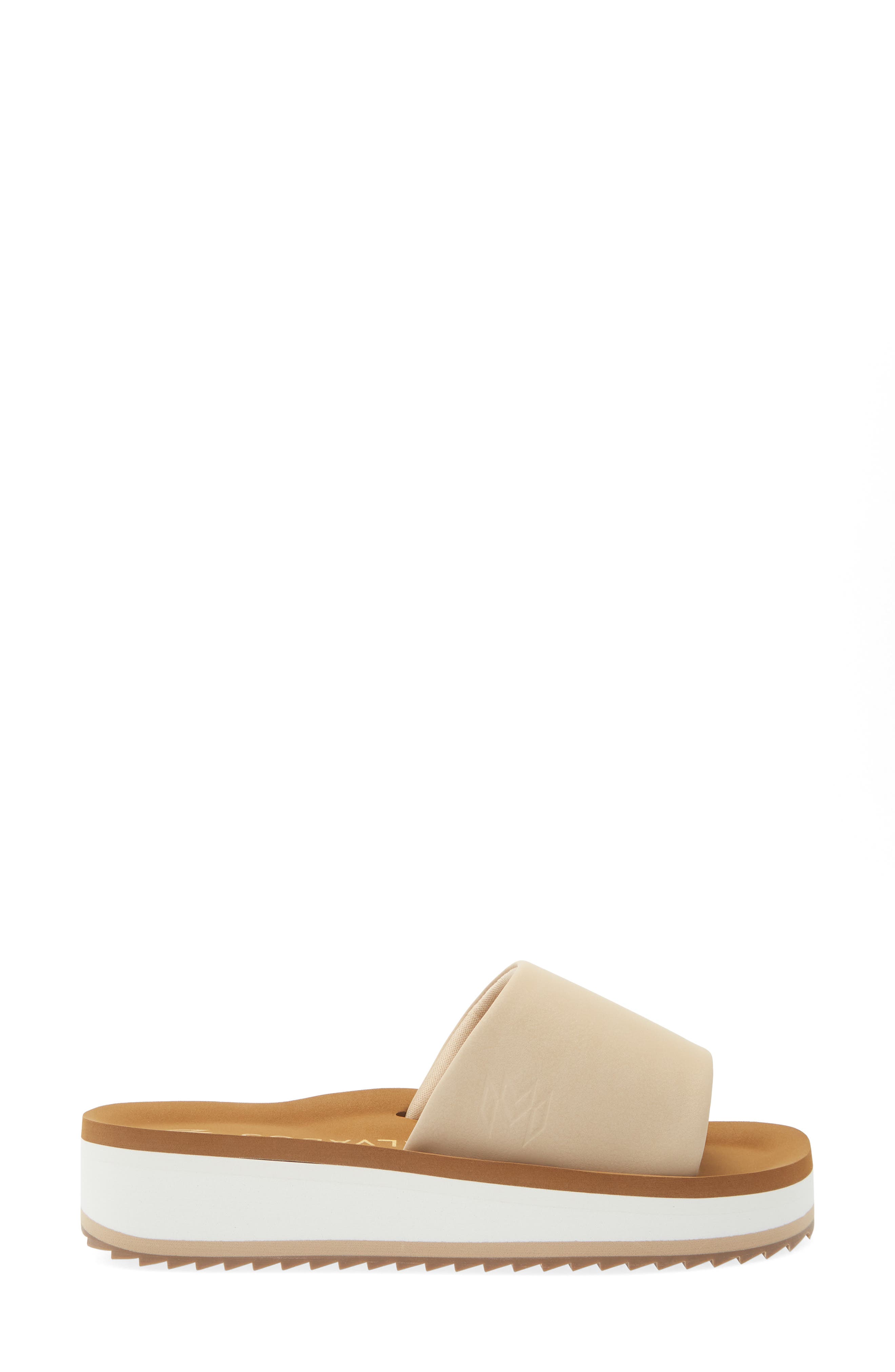 Gwen Platform Slide Sandal, Alternate, color, SAND