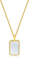 LA MENO Zodiac Double Sided Pendant Necklace