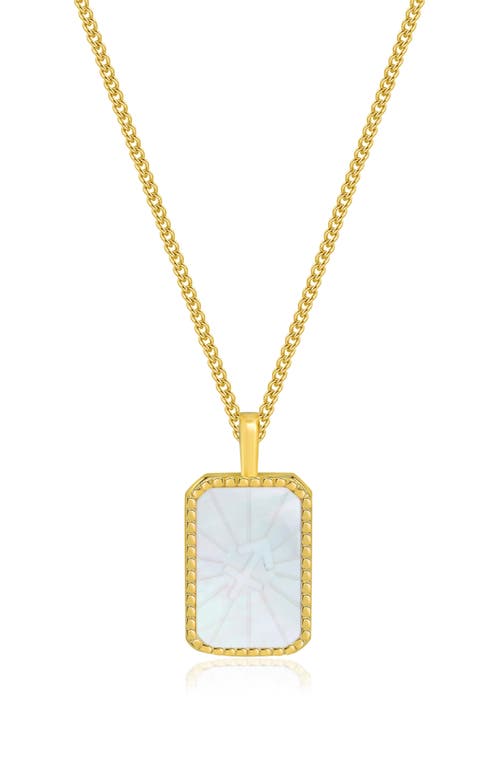 La Meno Zodiac Double Sided Pendant Necklace