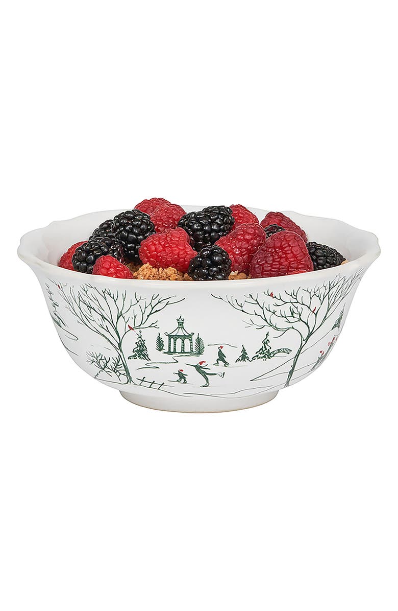 Juliska Country Estate Winter Frolic Ice Cream Bowl, Alternate, color, Evergreen