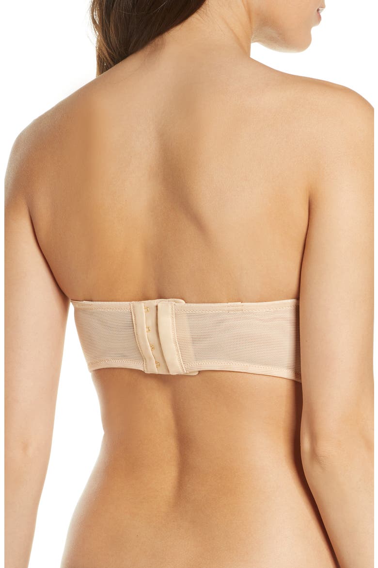 The No-Wire Strapless Bra, Alternate, color, TOASTED ALMOND