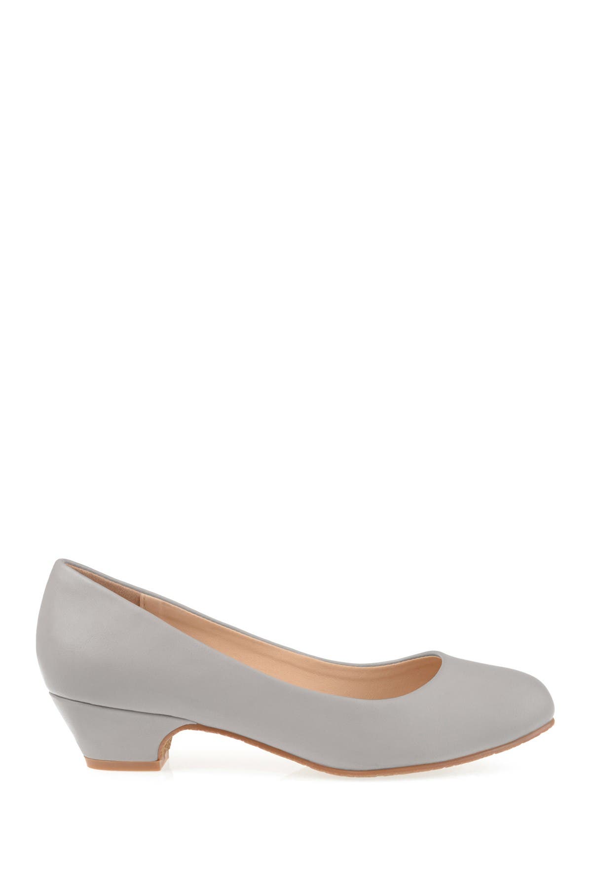 Journee Collection Saar Round Toe Pump - Narrow Width, Alternate, color, Grey
