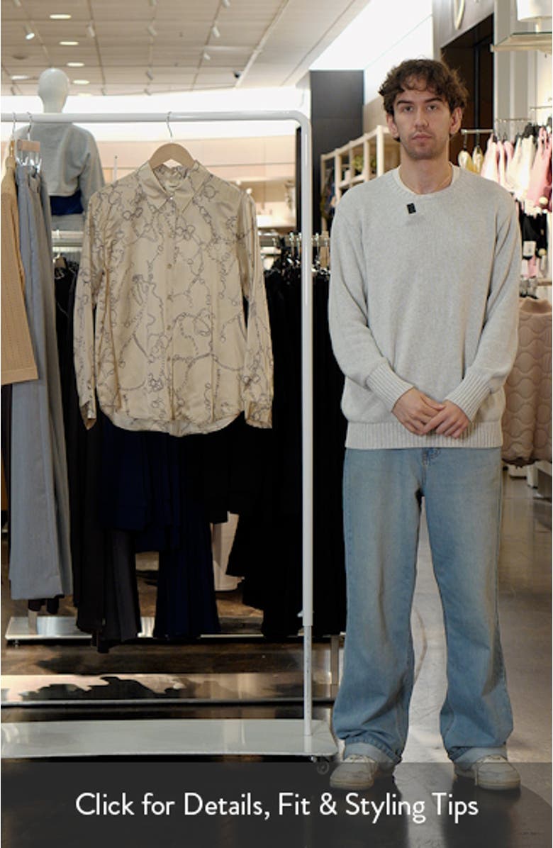 Tyler Long Sleeve Silk Button-Up Shirt, sales video thumbnail