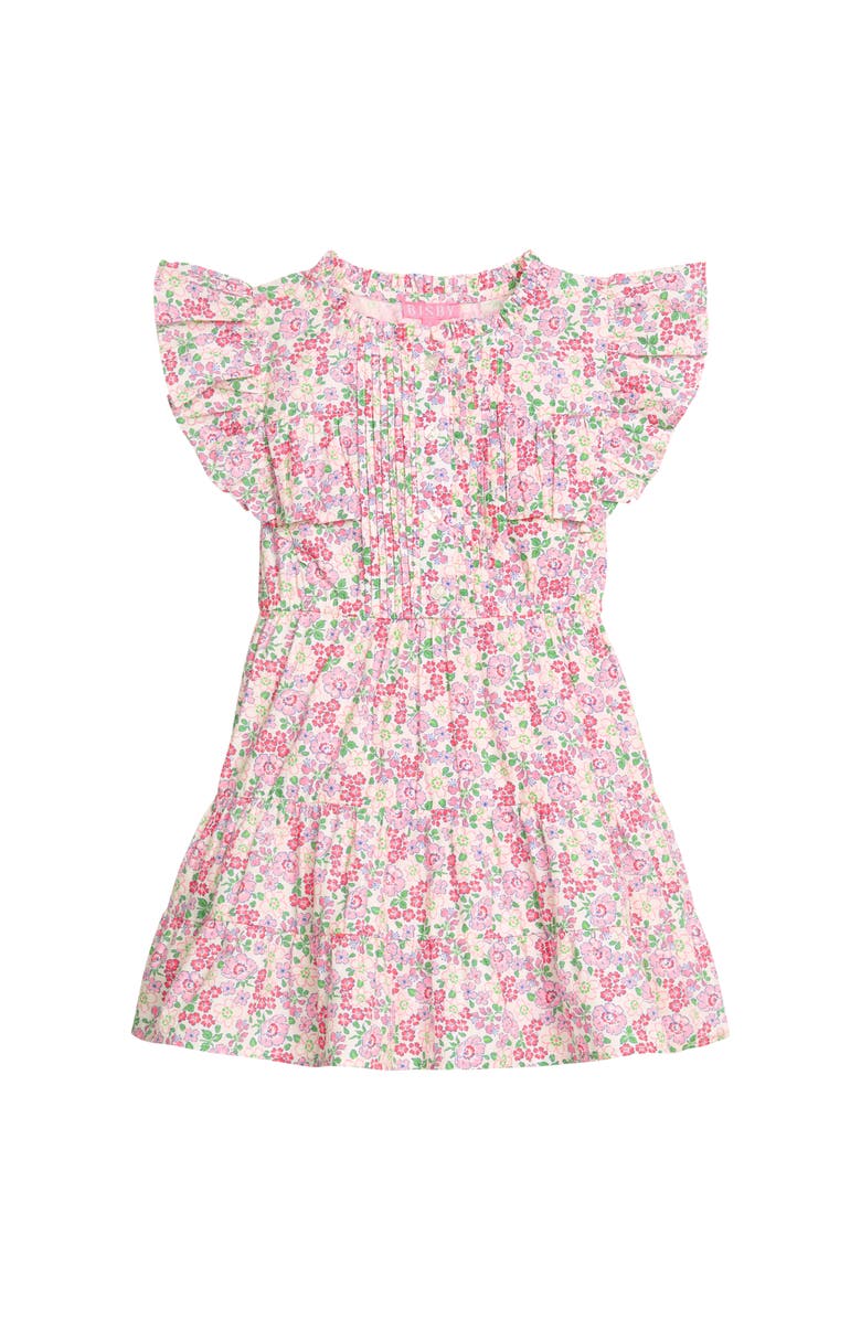 BISBY Kids' Floral Rodeo Dress, Main, color, Pink Bloomsbury Blossoms