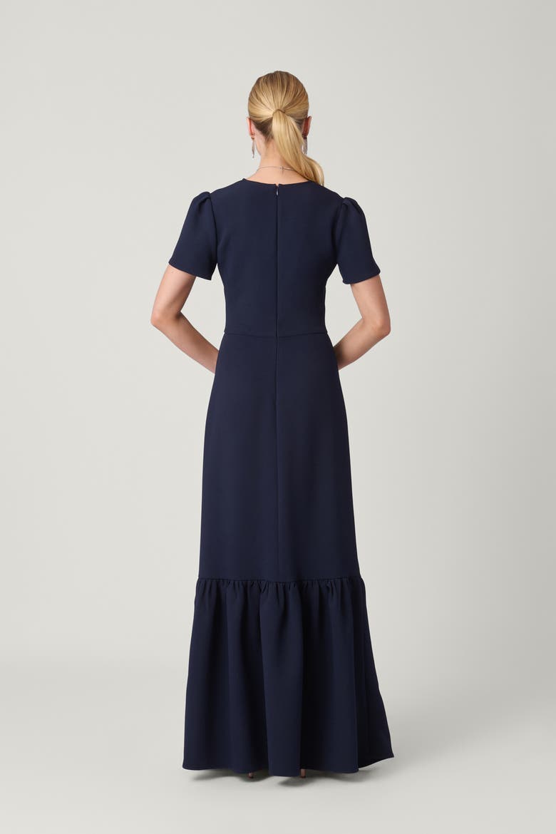 Midnight Stretch Crepe Tracey Dress, Alternate, color, Navy