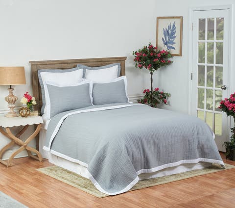 Kinsley Slate Coverlet Quilt Set