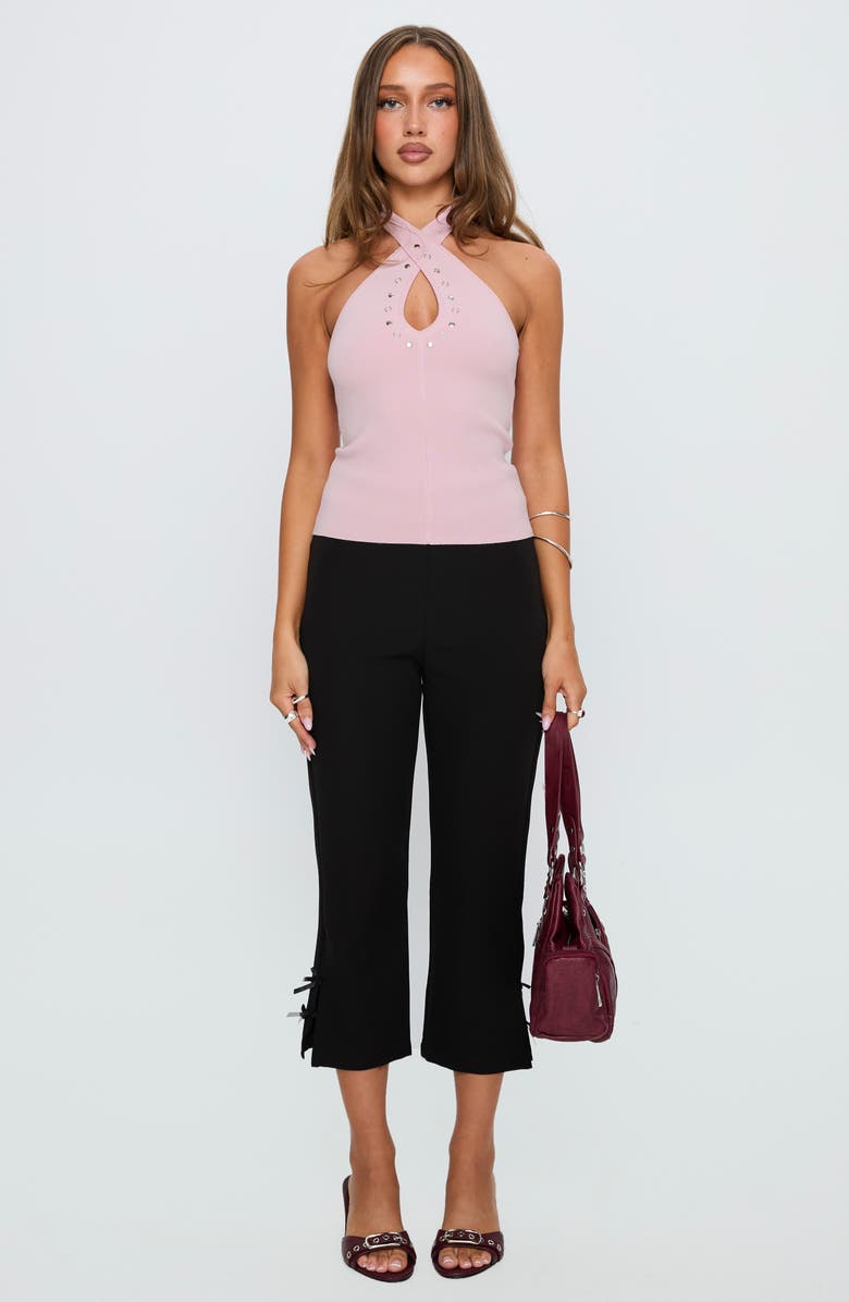 Princess Polly Glorious Stud Halter Top, Alternate, color, Pink