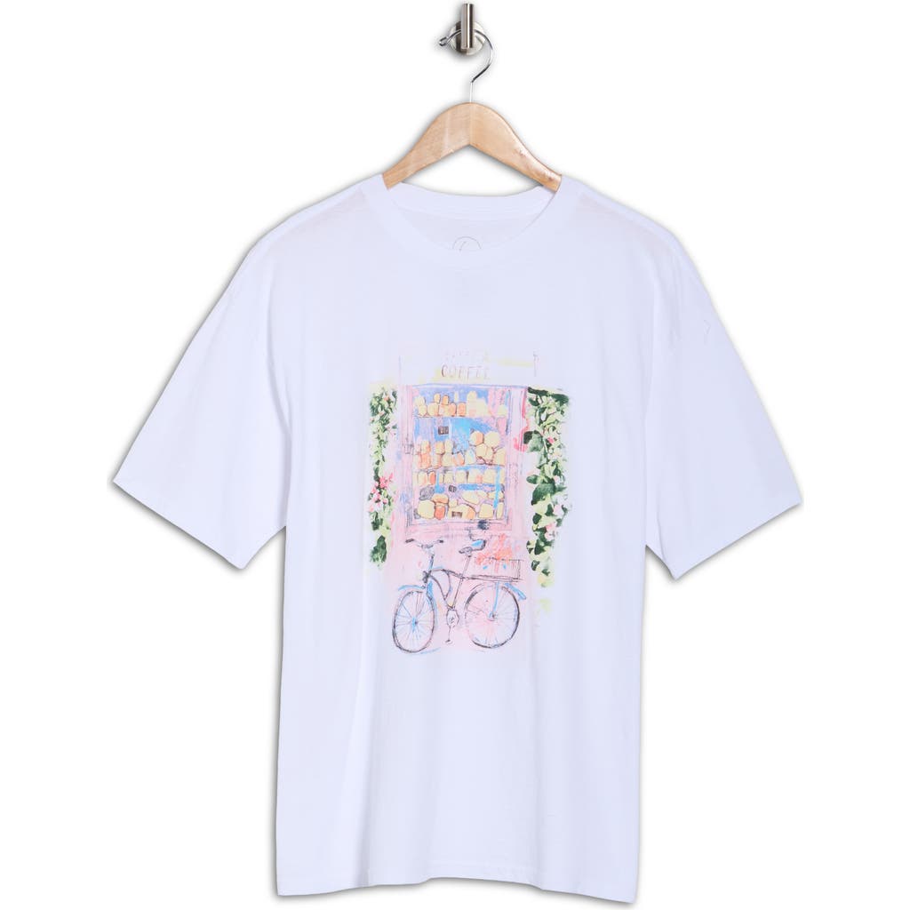 Hi Res Pink Cakes & Coffee Graphic T-shirt In Animal Print