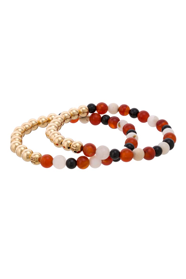 N4 Body Healing Set of 2 Healer's Bracelets, Alternate, color, YELLOW GOLD