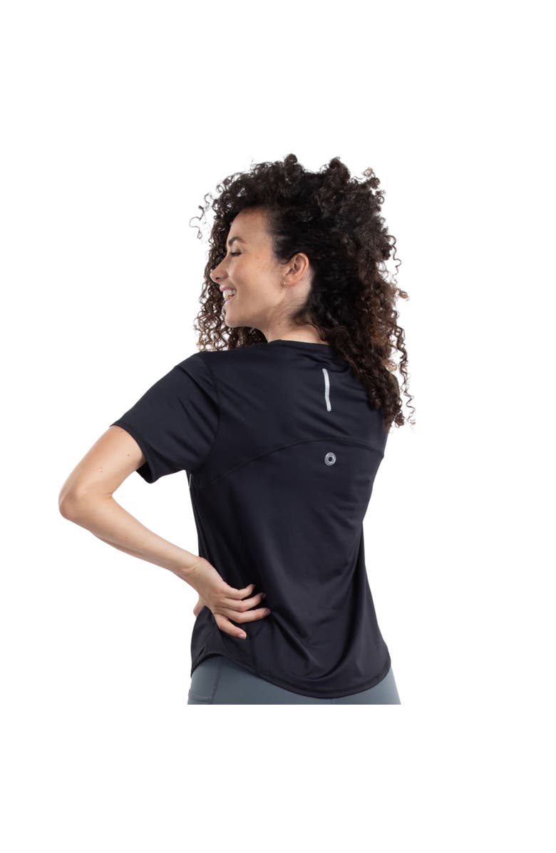 BloqUV Women's Short Sleeve Relaxed Crew Shirt, Alternate, color, Black